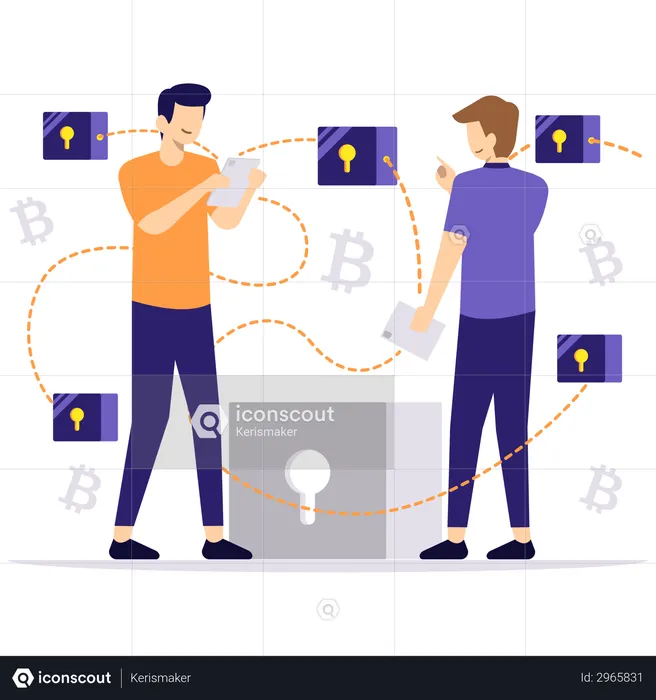 Technologie Blockchain  Illustration