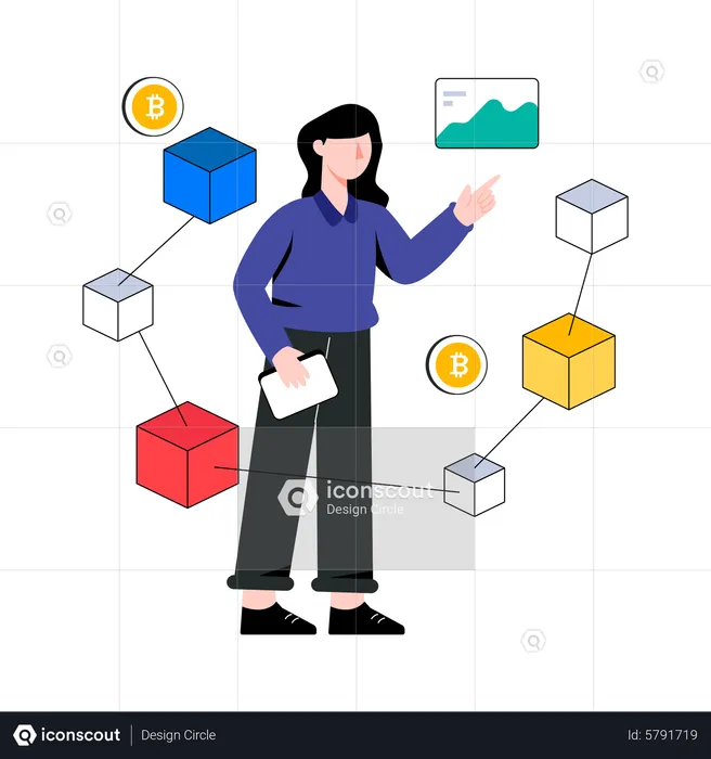 Technologie Blockchain  Illustration