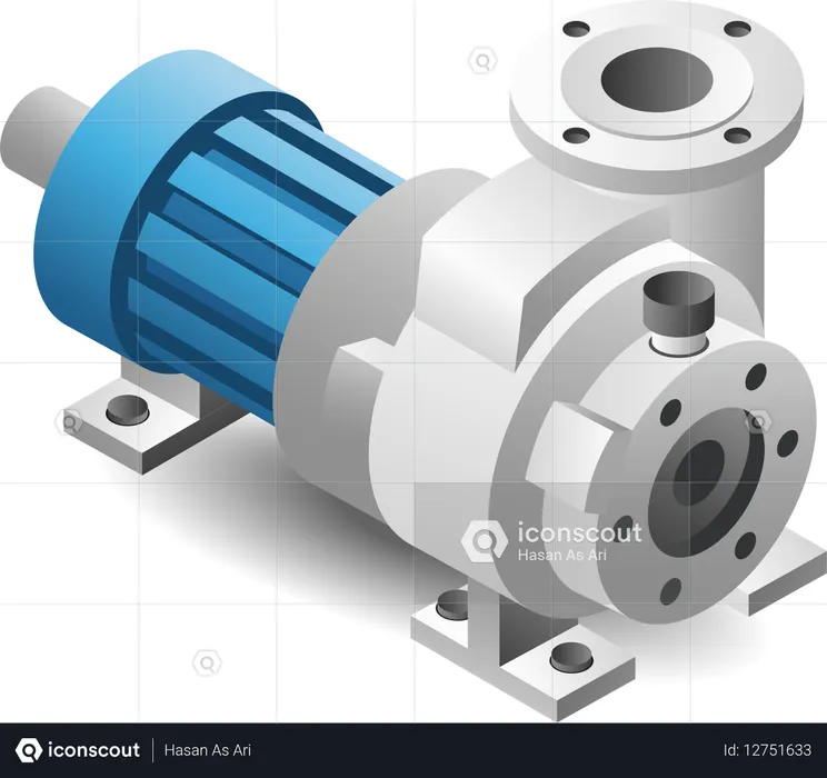 Outils technologiques de pompe à eau  Illustration