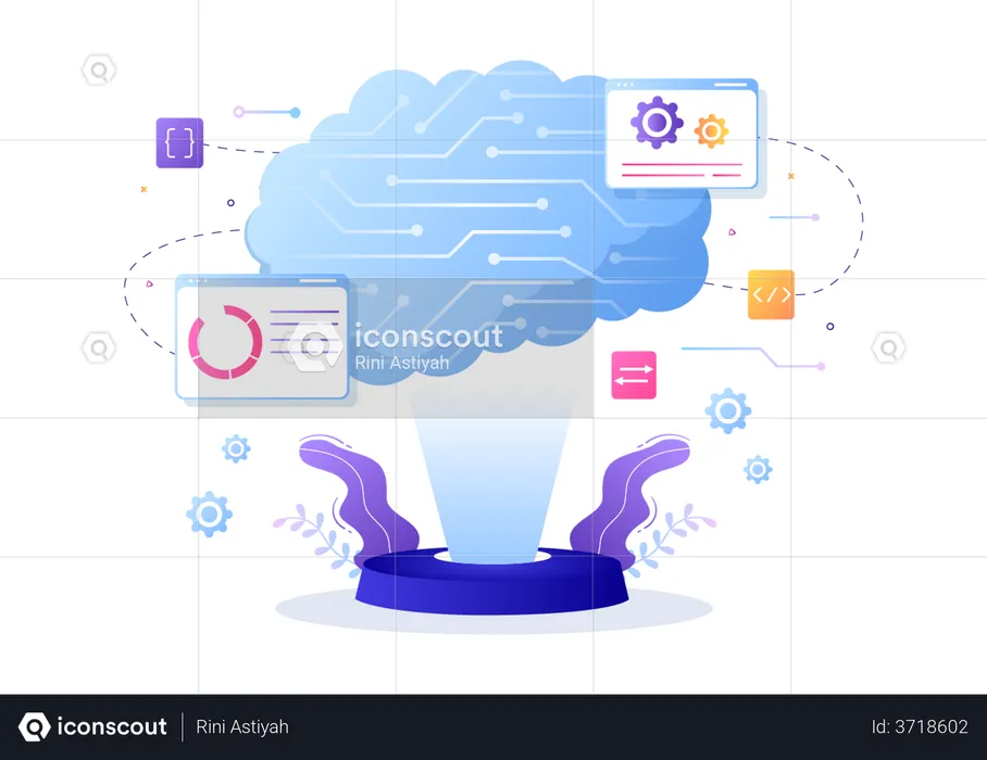 Technologie intelligente  Illustration