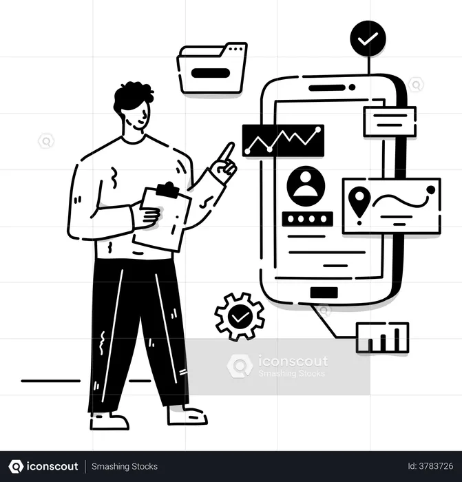 Technology Application  Illustration