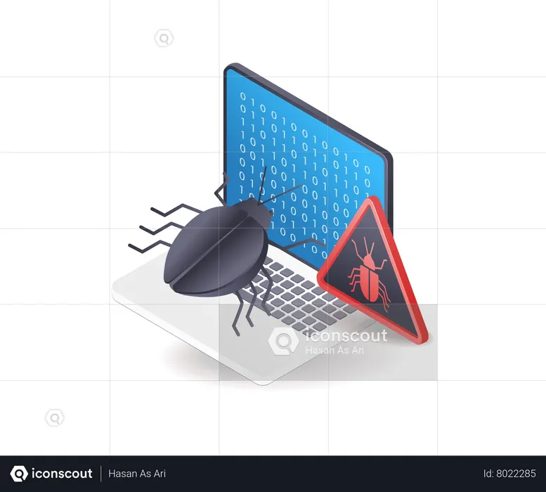 Technology hacker malware virus attack  Illustration