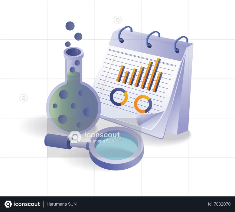 Technology laboratory experimental data analysis  Illustration
