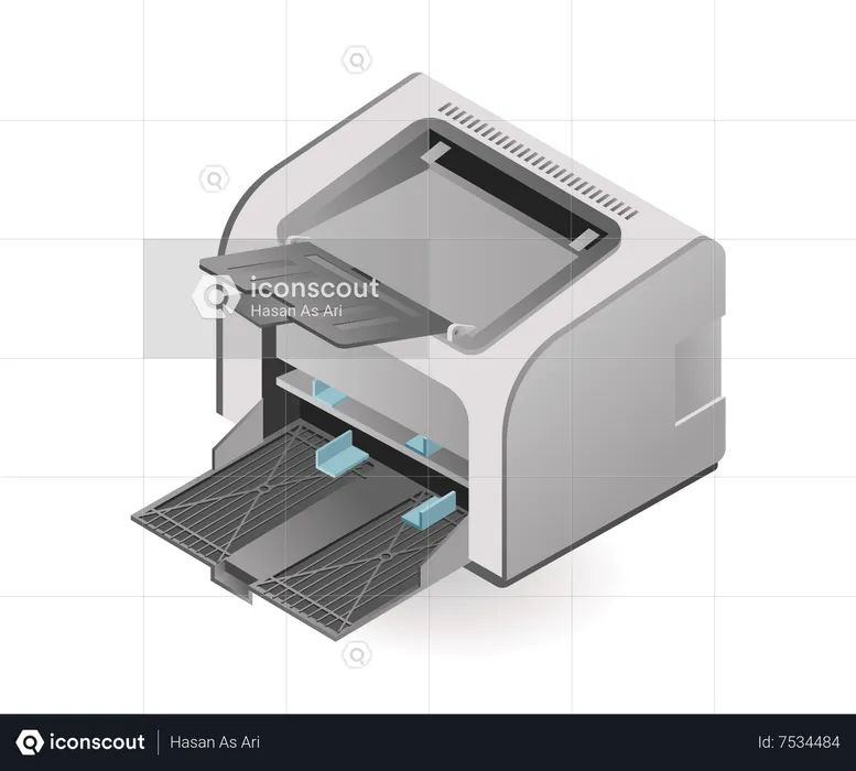 Technology Laser print tool  Illustration