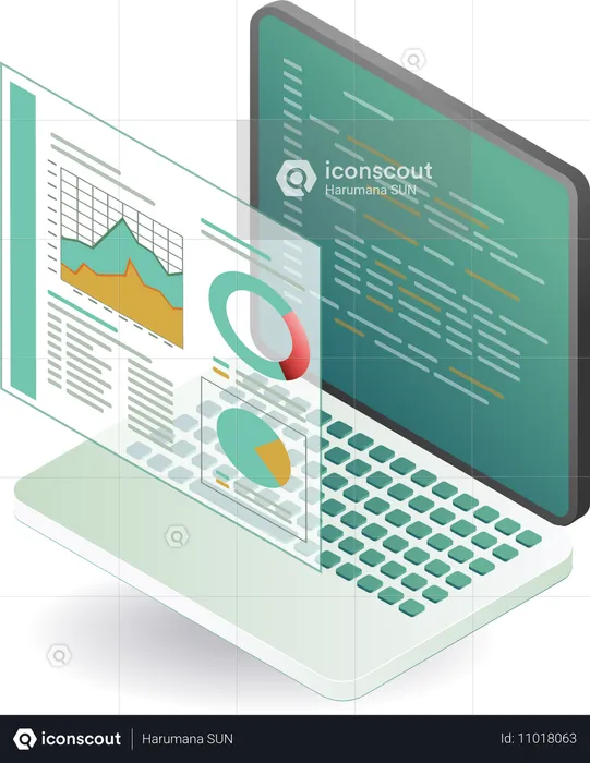 Technology programming language performance analysis  Illustration