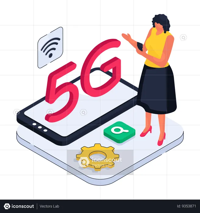 Tecnologia 5g  Ilustração