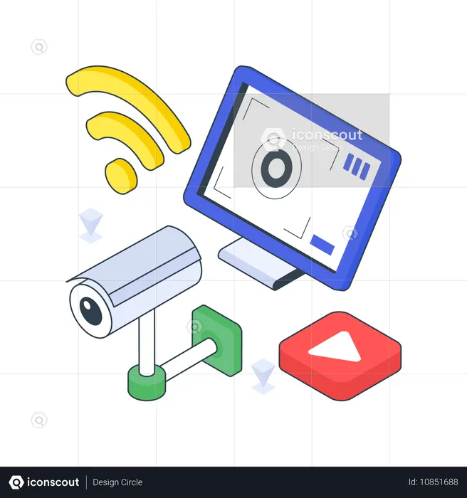 Tecnologia de CFTV  Ilustração