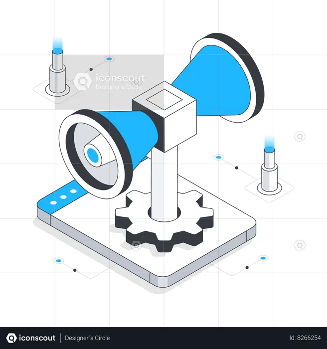 Tecnologia de câmera CFTV  Ilustração