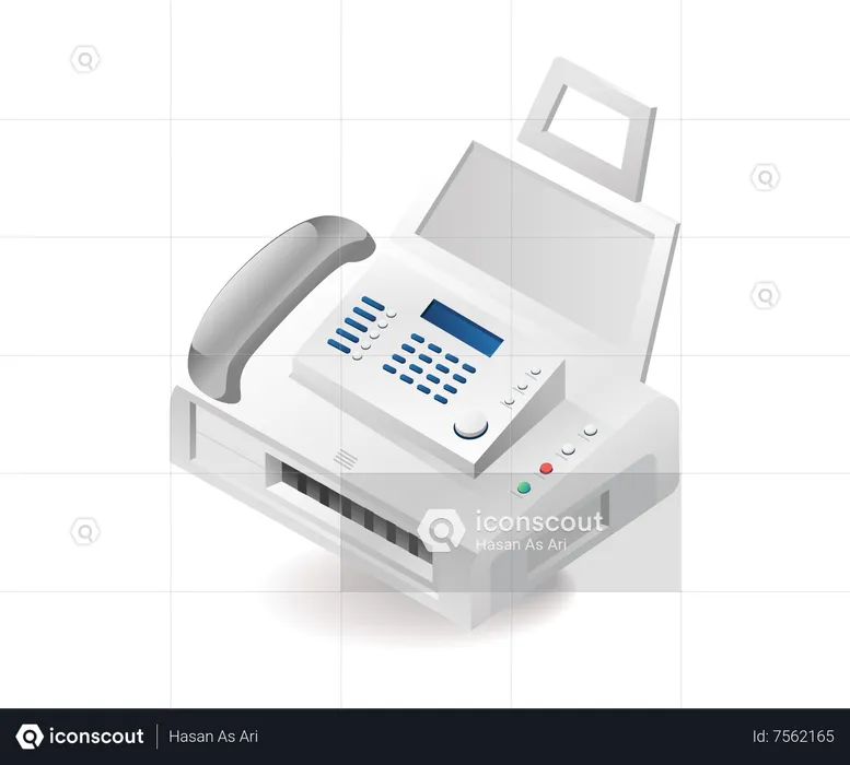 Tecnologia de fax  Ilustração