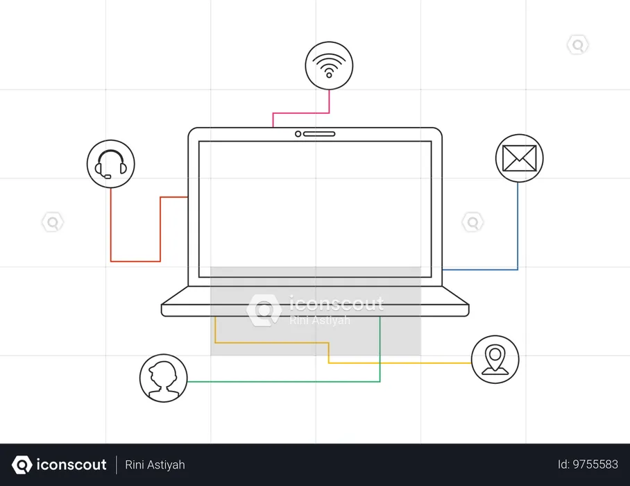 Tecnologia de intranet  Ilustração