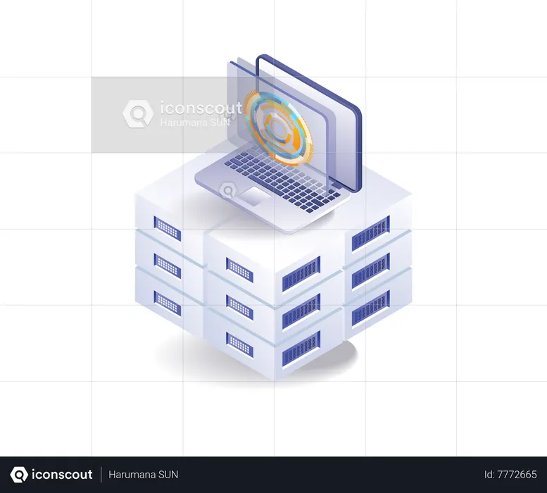 Tecnología de servidor  Ilustración