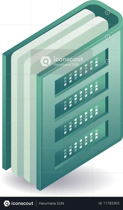 Tecnología de servidor de datos  Ilustración