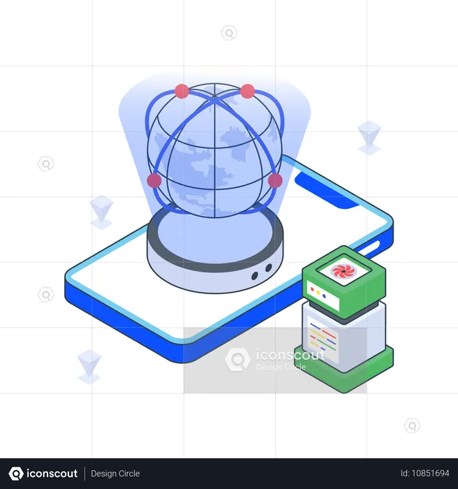 Tecnología de holograma  Ilustración