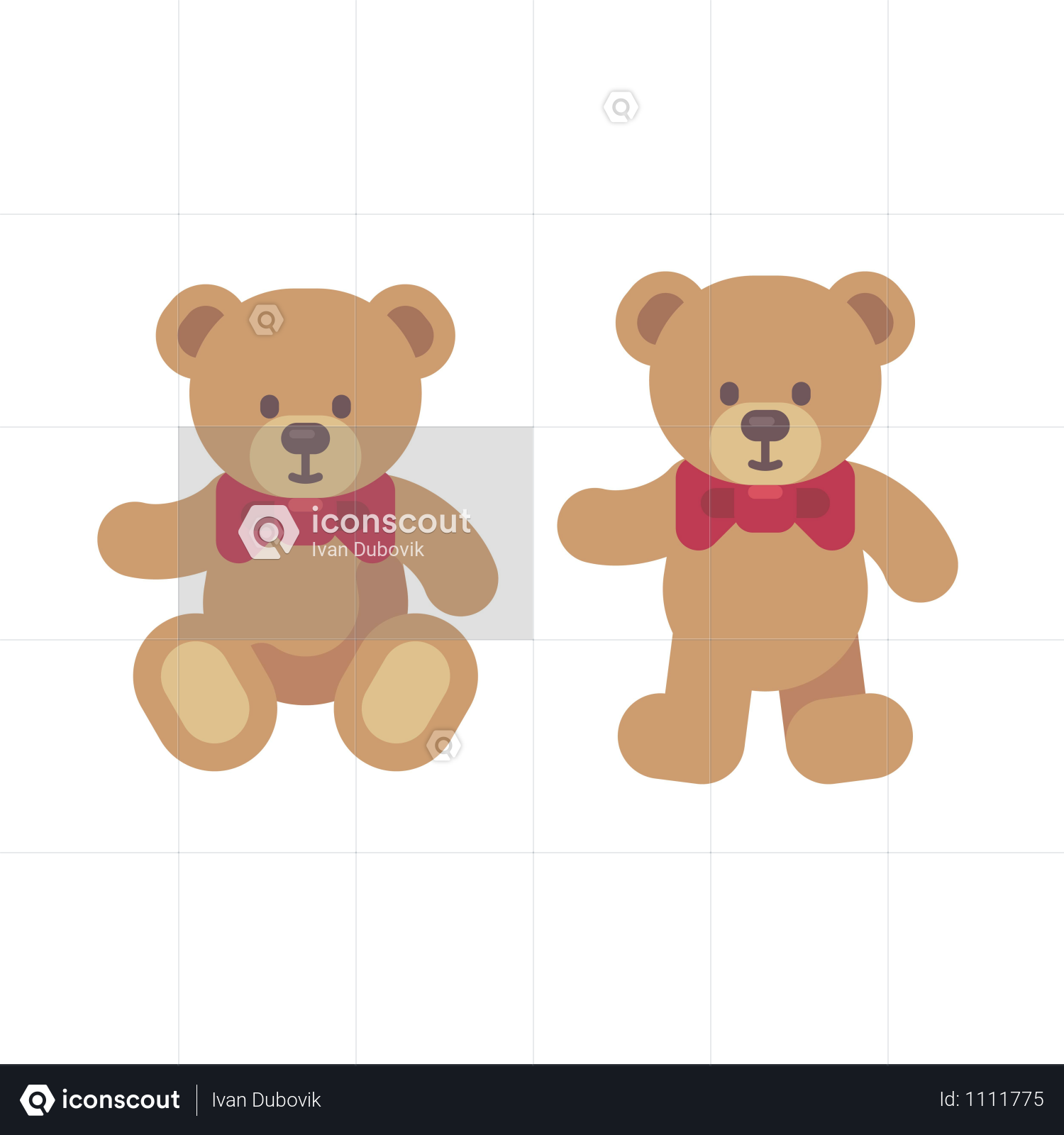 Premium Vector | Various poses of cartoon teddy bear