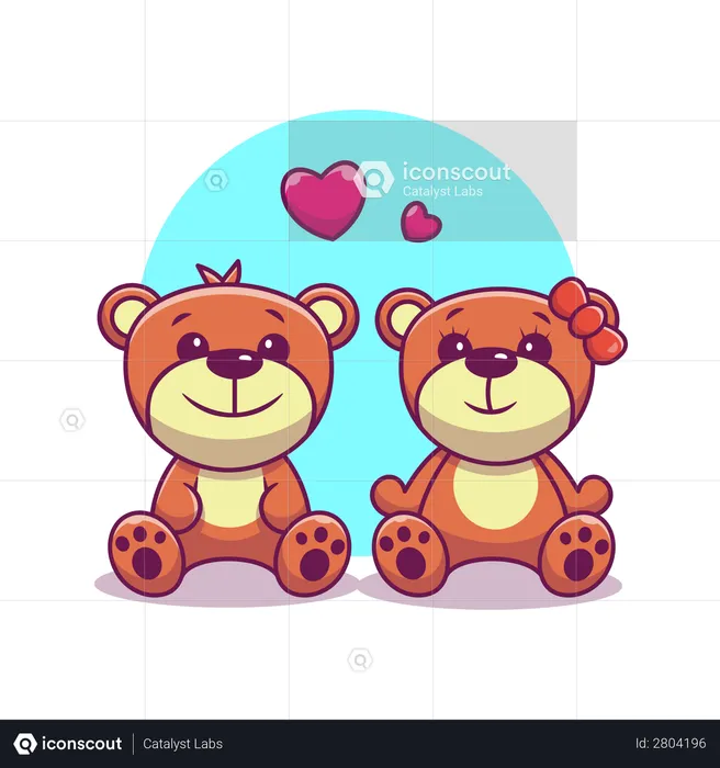 Teddy bears  Illustration