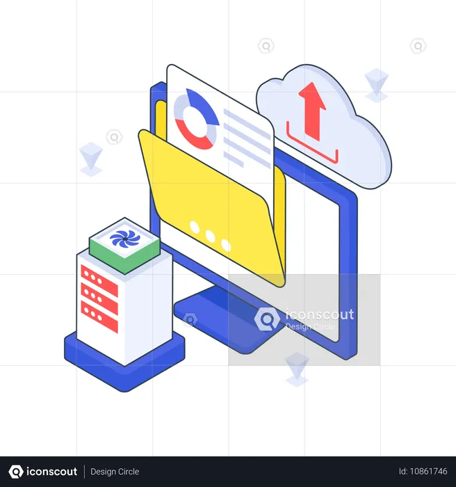 Téléchargement de données  Illustration