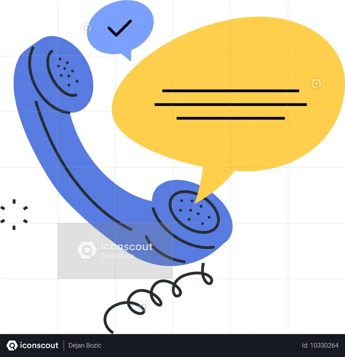 Telefone do cliente  Ilustração