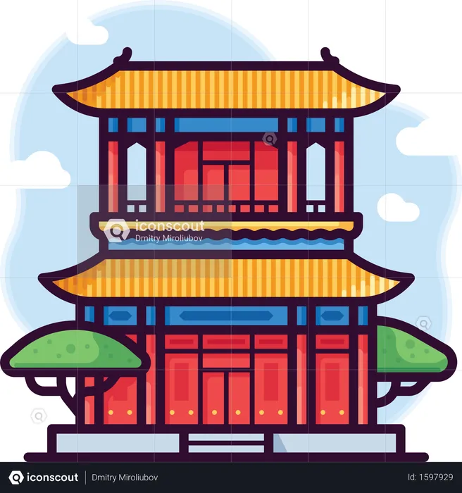 Temple  Illustration