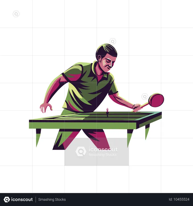 Tenis de mesa  Ilustración