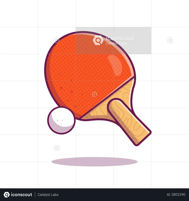 Tênis de mesa  Ilustração