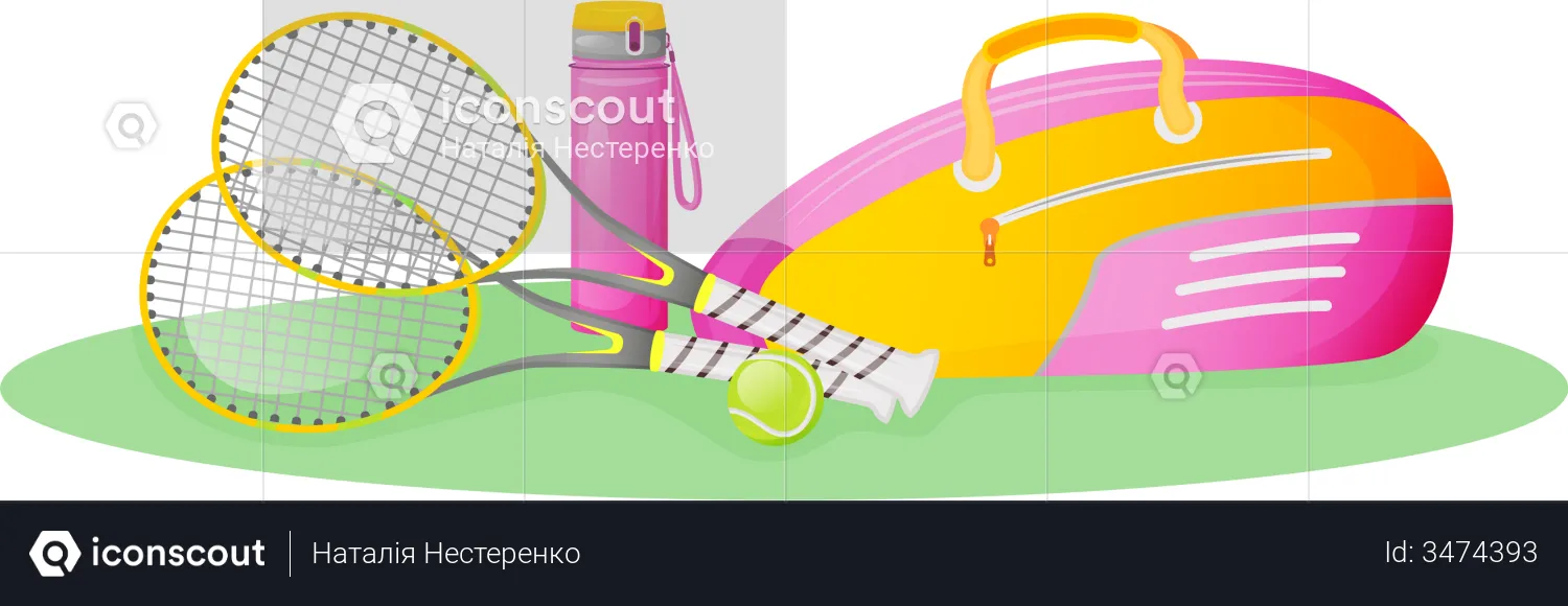 Tennis gear  Illustration