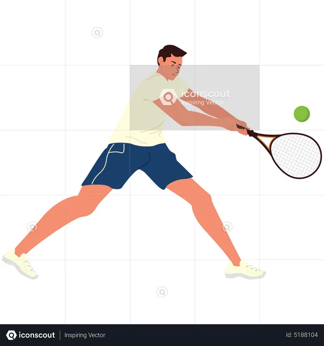 Tennis player  Illustration