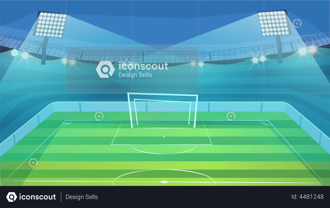 Terrain de football  Illustration