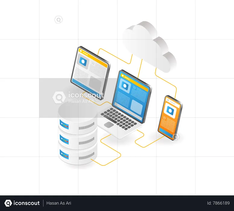 Test application web database  Illustration