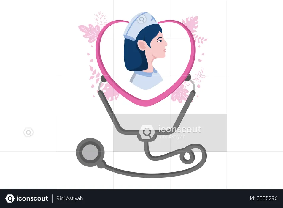 Thank You Doctor and Nurse  Illustration