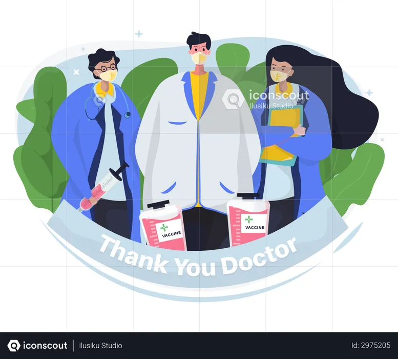 Thank you doctor  Illustration