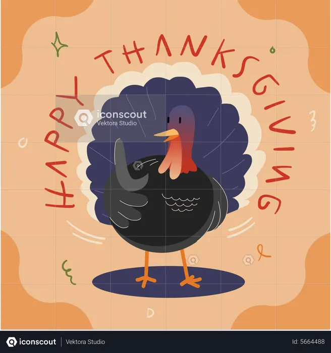 Thanksgiving Turkey  Illustration