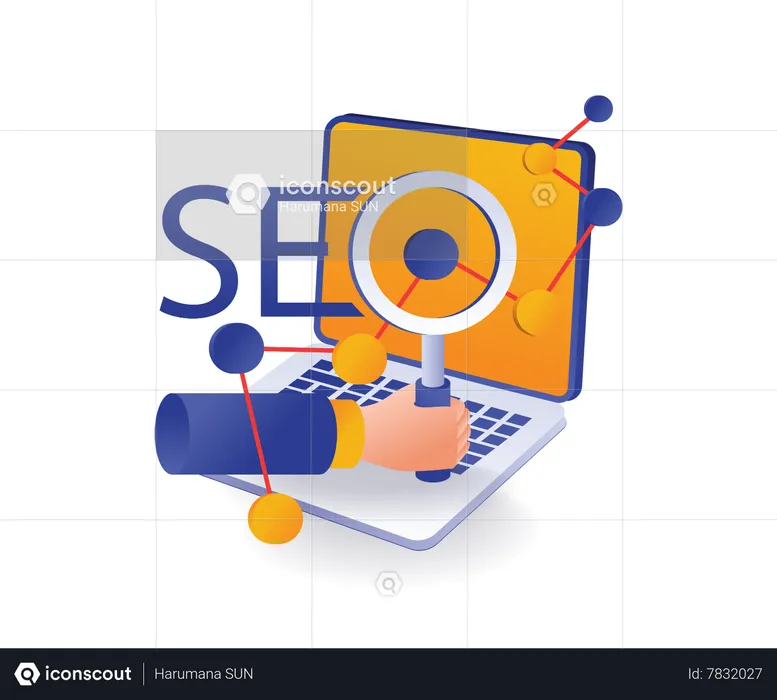 The development of seo optimization analysis  Illustration