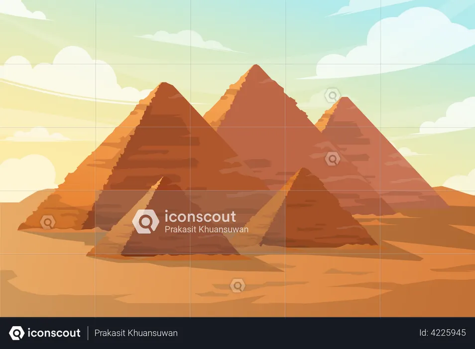 The Great Pyramid of Giza  Illustration
