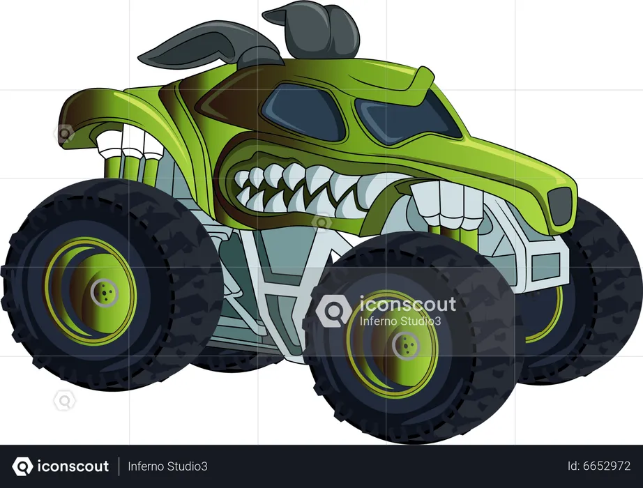 The real monster truck  Illustration
