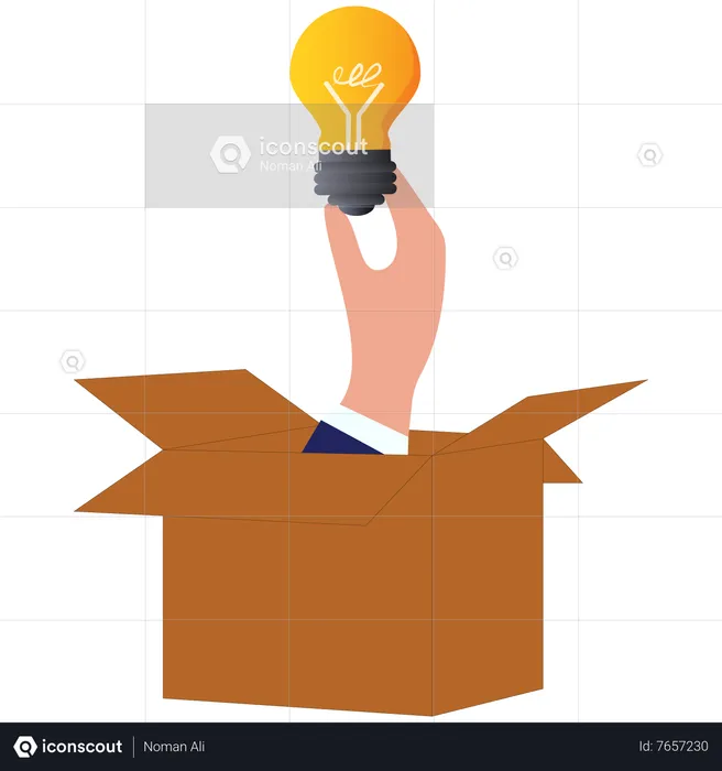 Best Think Outside The Box Illustration Download In Png & Vector Format