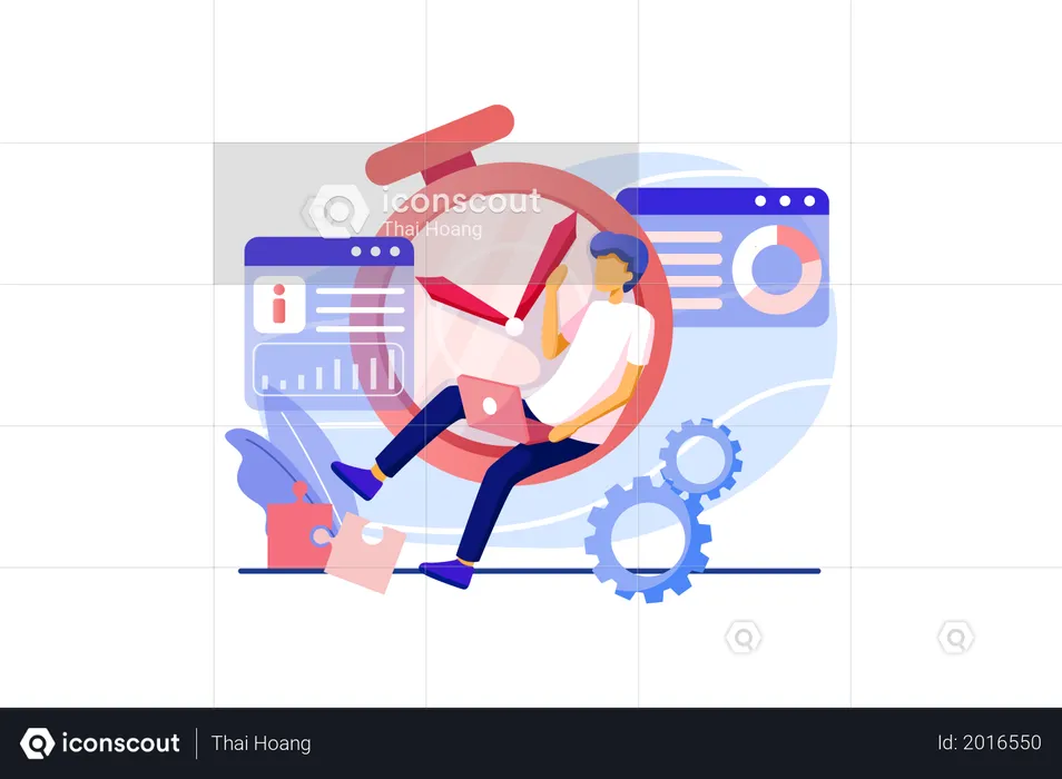 Time and Project Management  Illustration