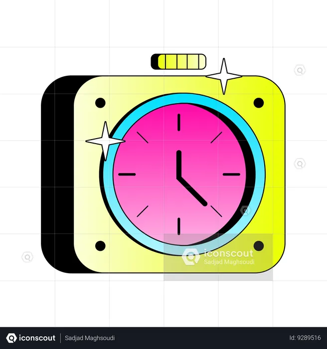 Time Clock  Illustration