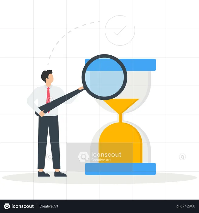 Time management and schedule planning scenes  Illustration