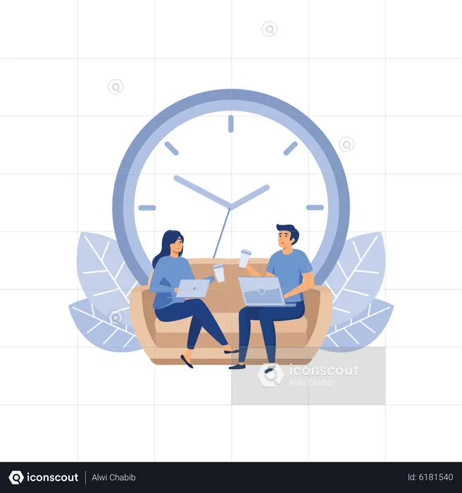 Time planning  Illustration