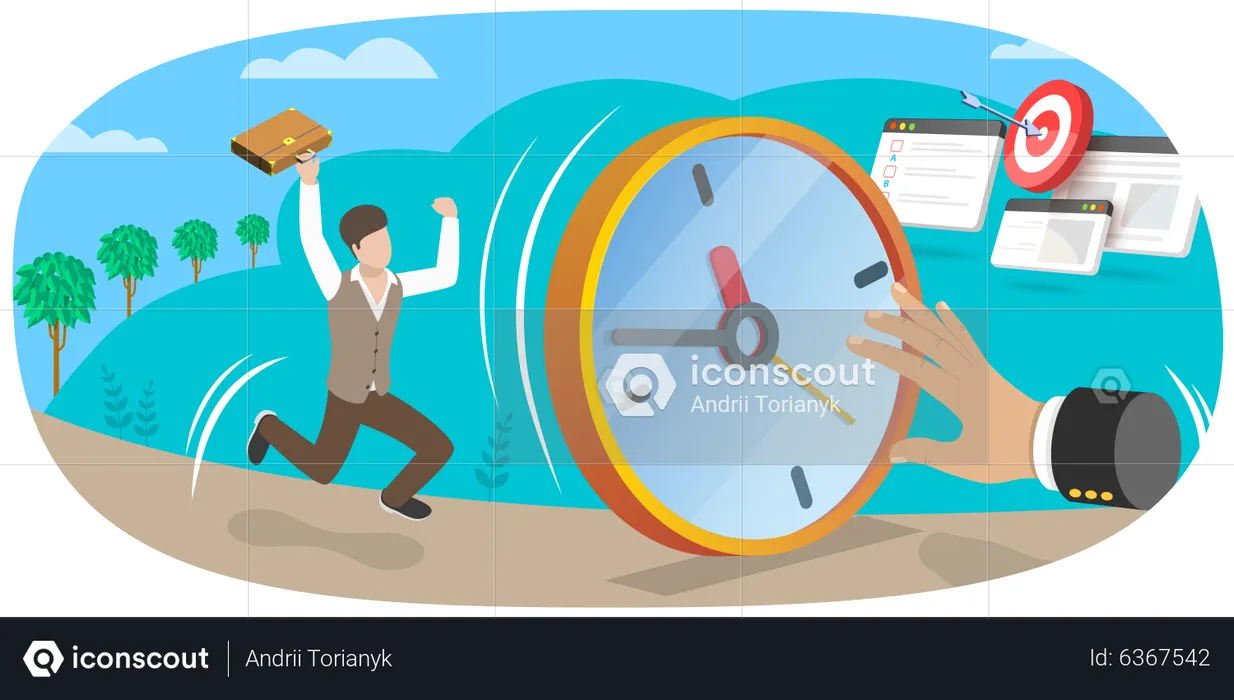 Time Punctuality  Illustration