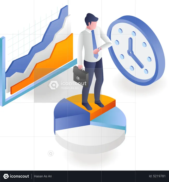 Time to grow business  Illustration