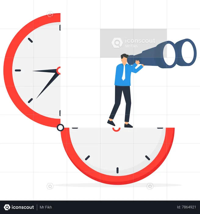 Time tracking system  Illustration