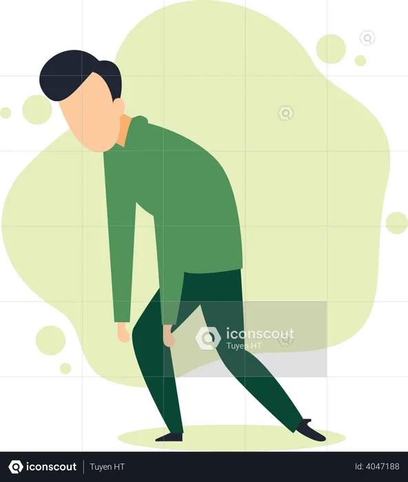 Best Tired employee Illustration download in PNG & Vector format