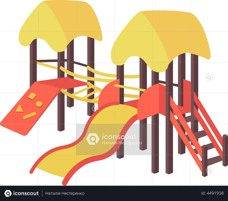 Toboganes de plastico  Ilustración