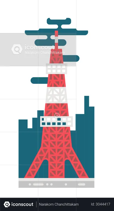 Tokyo tower  Illustration