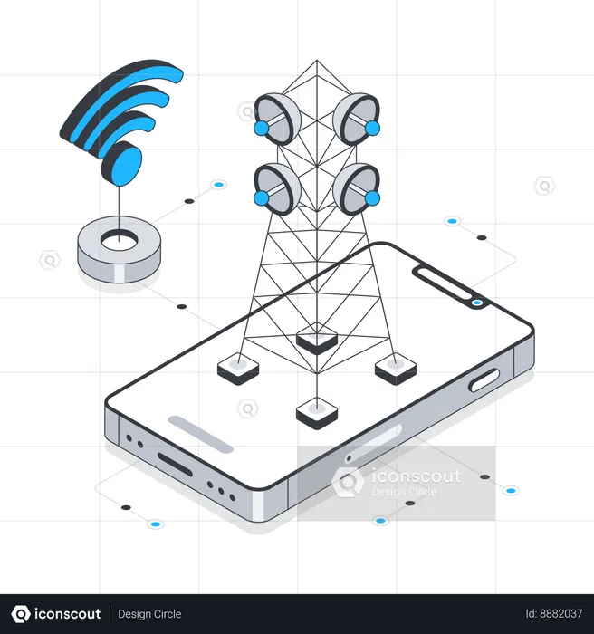 Torre de transmissão  Ilustração