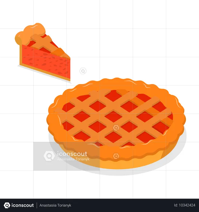 Tortas e Fatias Diferentes  Ilustração