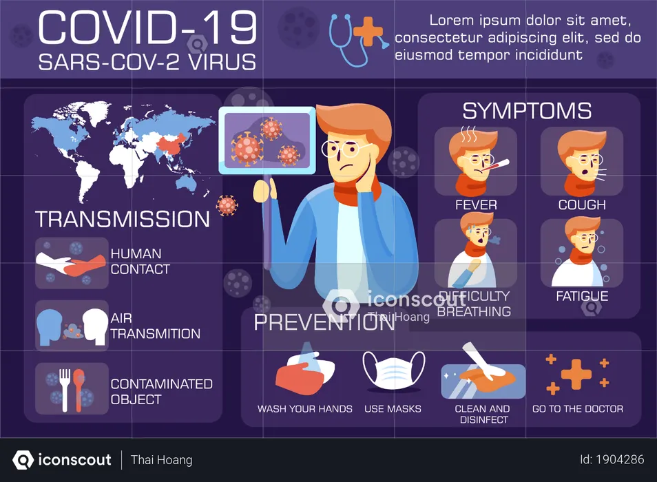 Total coronavirus cases in world  Illustration