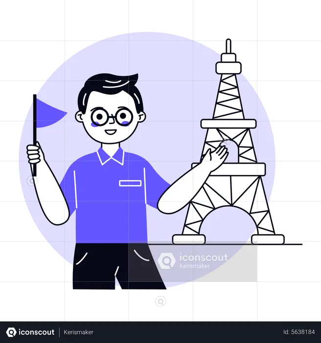 Tour Guide  Illustration