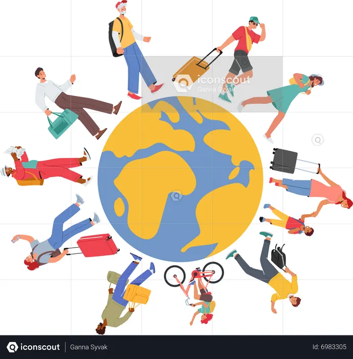 Turnê mundial  Ilustração